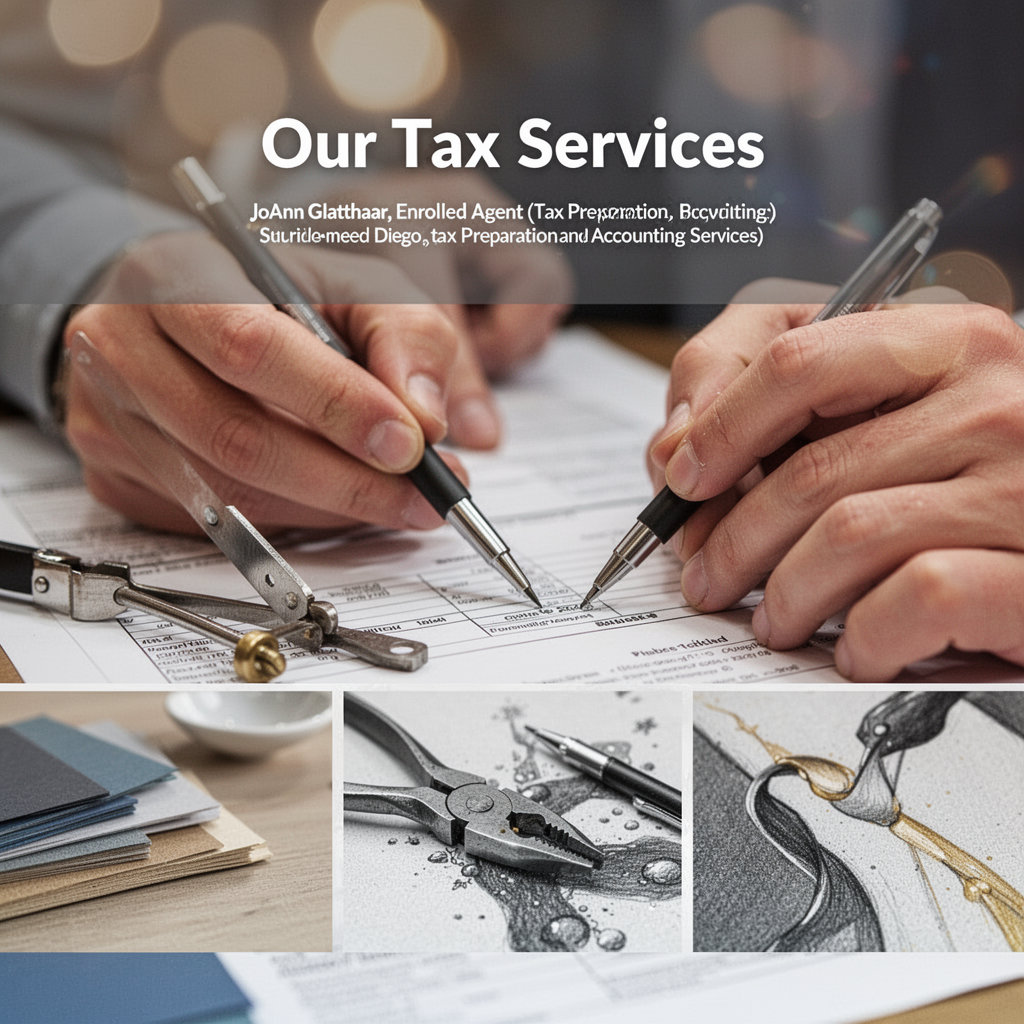 JoAnn Glatthaar, Enrolled Agent providing comprehensive tax preparation and accounting services in San Diego